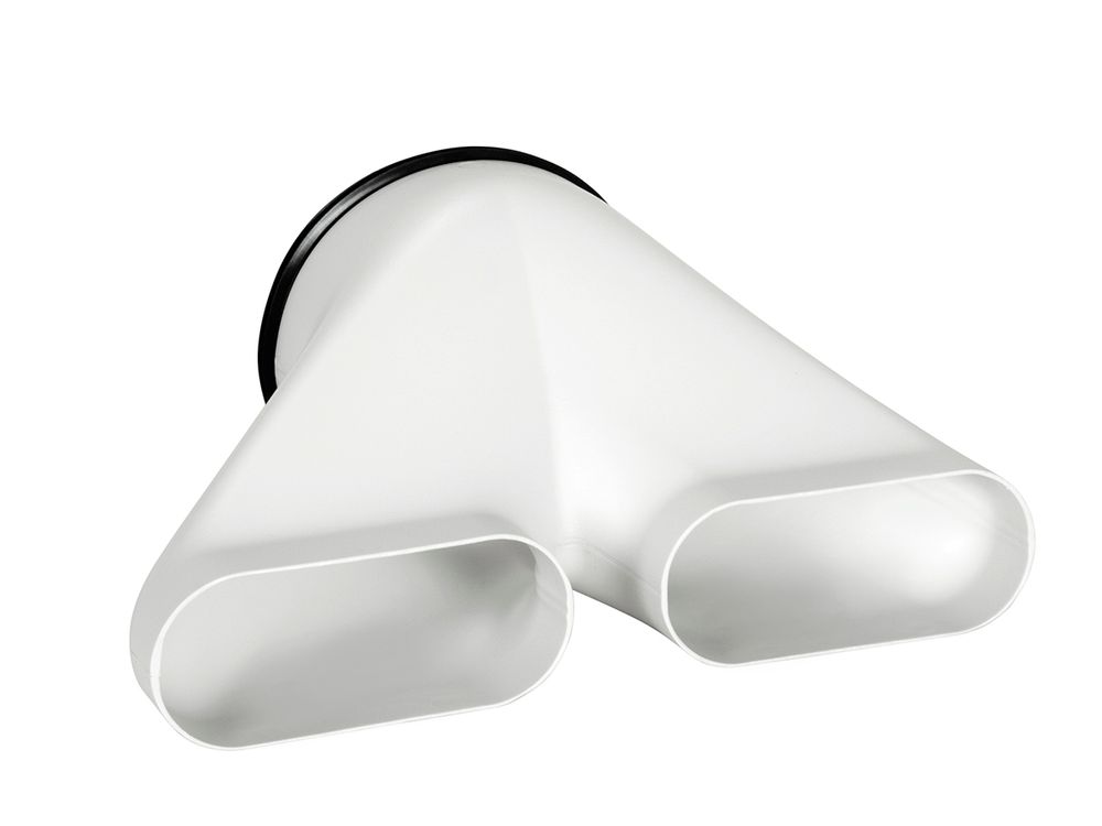 Fränkische Adapter profi-air Ovalkanal 2x 163x68 mm - DN 160 auf rund, 78316424