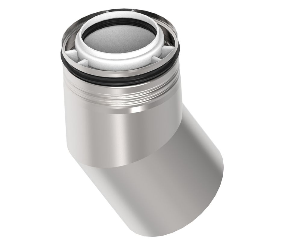 BRÖTJE Bogen K80 KB30 VA, 30Grd, konz.,DN80/125,PP/VA, 7810233