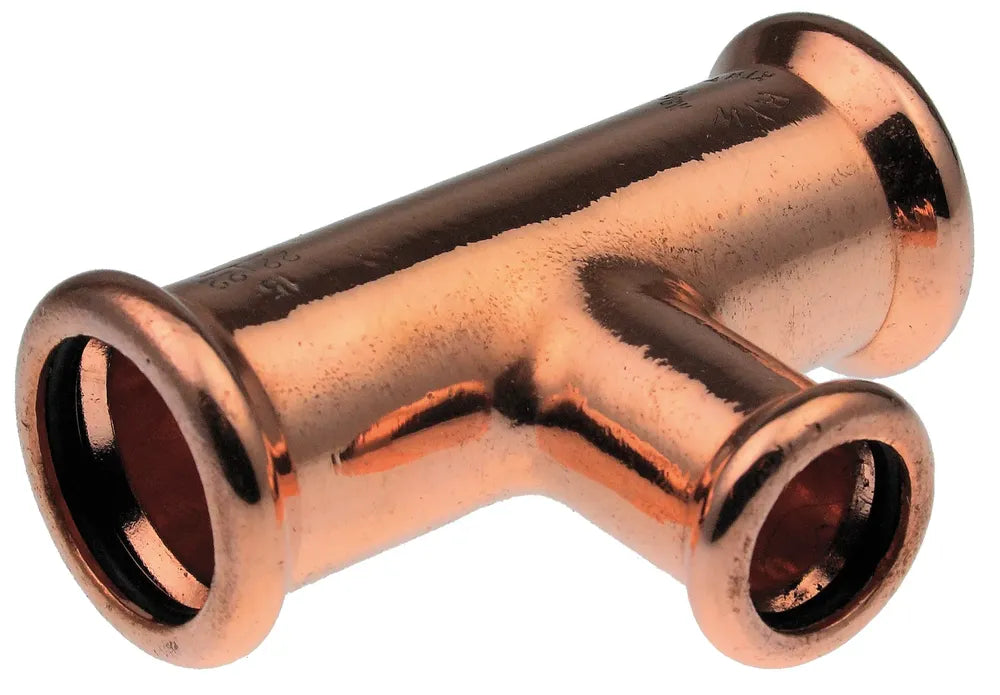 VSH XPress Kupfer T-Stück reduziert i/i/i 15x22x15 Typ 7128, 4801753