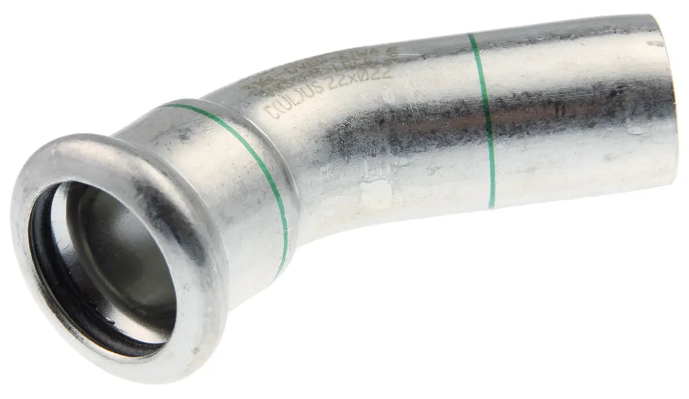 VSH XPress Edelstahl Bogen 45° i/a 15 Typ R2712, 6190118