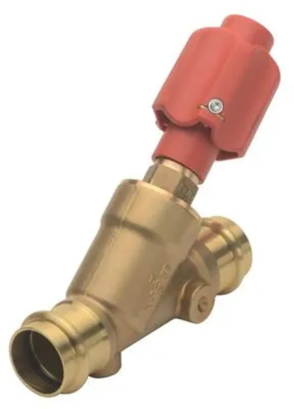 Seppelfricke SPS® Freistromventil mit angeformten Pressanschluss für M- oder V- Kontur, nichtsteigend, ohne Entleerung, d42 (DN40), Messing Typ 4621.10, tw0022840