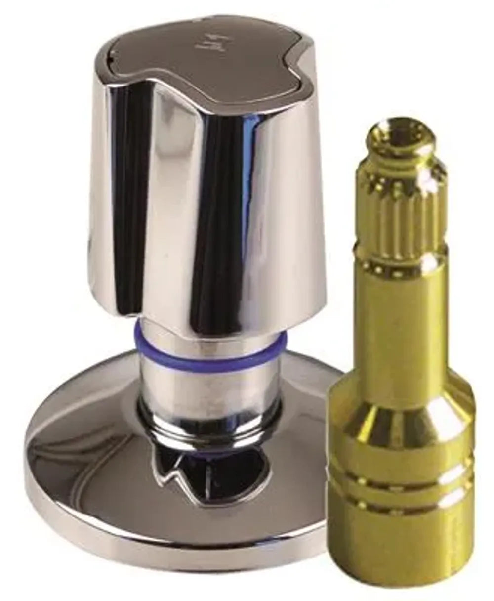 Seppelfricke SEPP UP Fertigbauset mit DM-Griff kalt und warm für kurze Spindel i M24x1 (DN15-25) Cr Typ 2931.05, 0214887