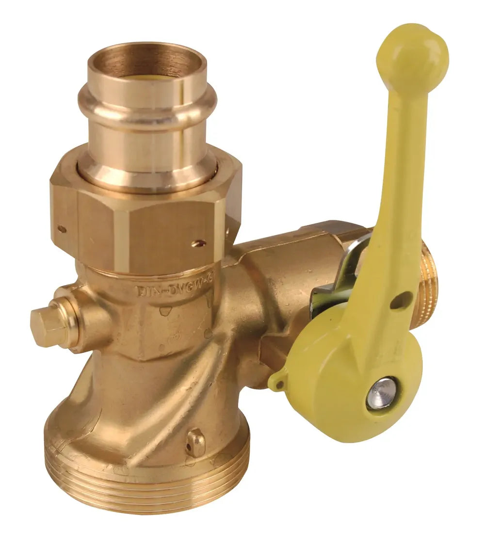 Seppelfricke SEPP Gas Eckkugelhahn für Einrohrzähler abschließbar R1"xd22 (DN25) Typ 5220.35, 0544468