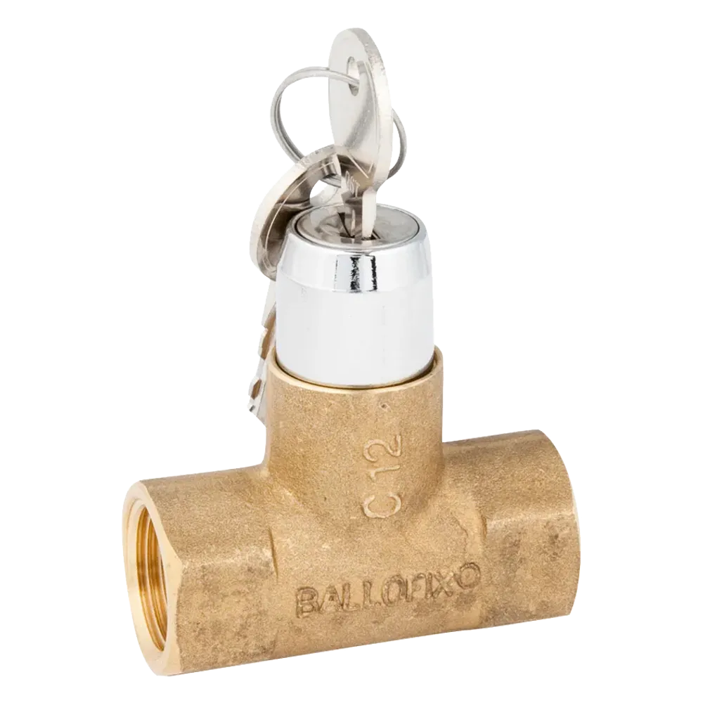 Broen Ballofix lockable mini Kugelhahn (Schlüssel) i/i Rp1" (DN20R) Typ B3839, 6005221