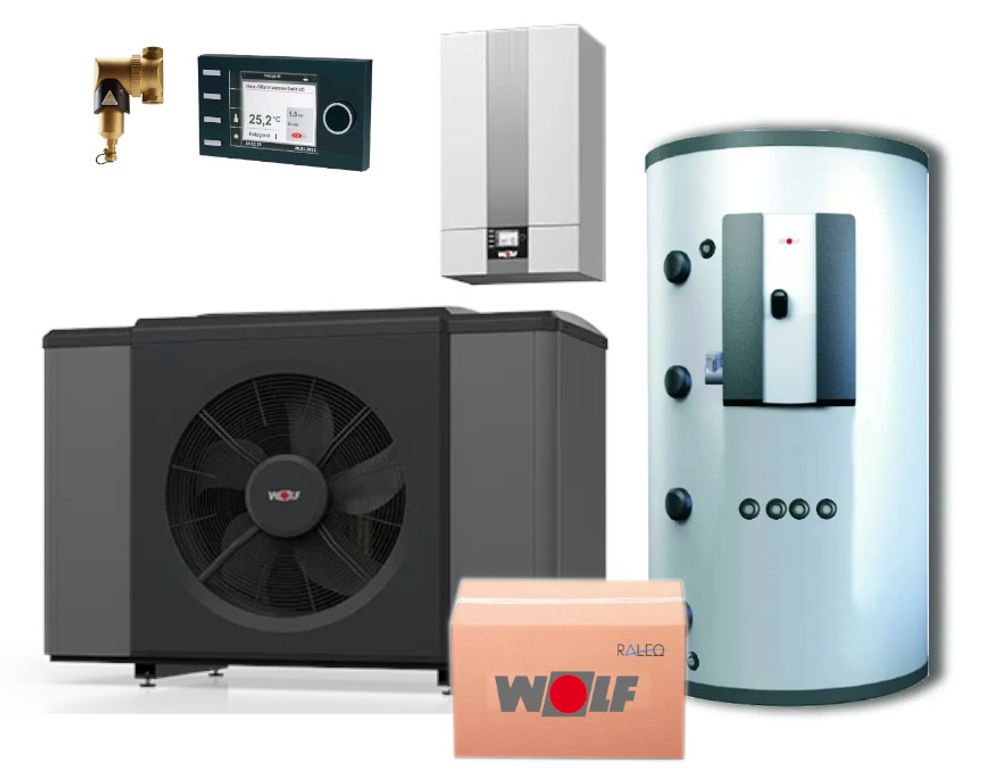 Wolf Paket CHA-20/24-400V inkl. BM-2 mit BSP-W-1000B und Zubehör, 9149092W27