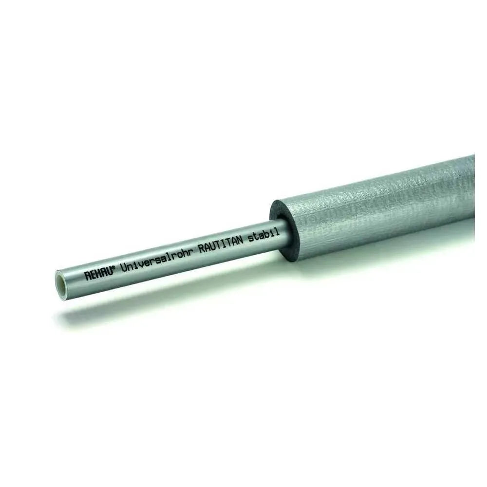 REHAU Universalrohr RAUTITAN stabil 25 x 3,7 in runder Dämm. 13 mm, 25 m, 11315051025