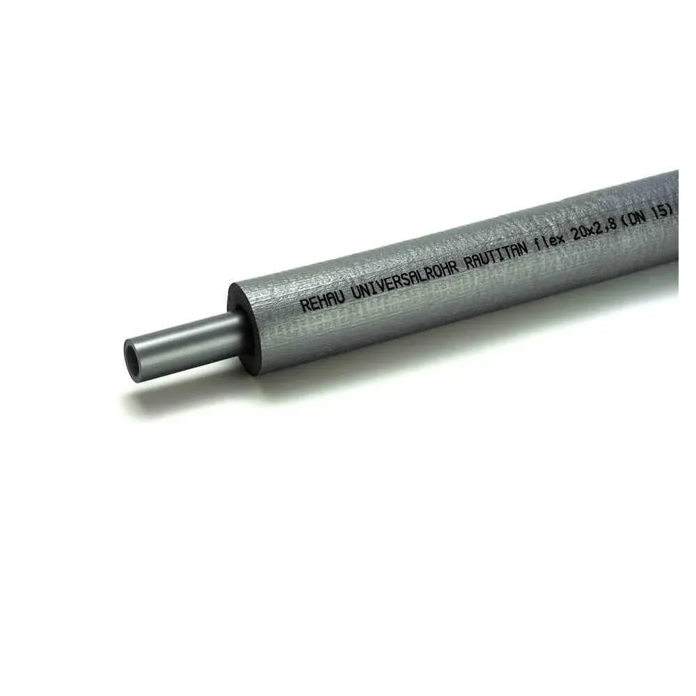 REHAU Universalrohr RAUTITAN flex 20 x 2,8 in runder Dämm. 26 mm, Bd. 25 m, 11315881025