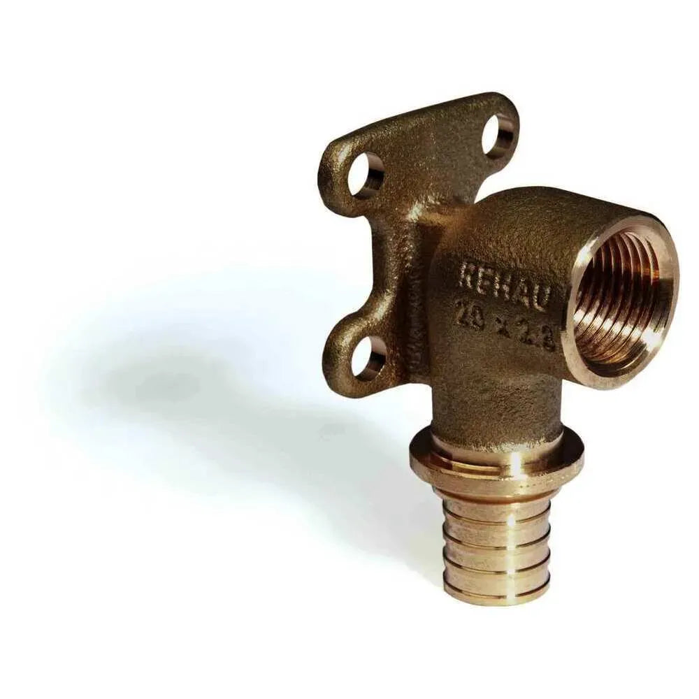 REHAU Wandwinkel RAUTITAN RX+ 20 - Rp 1/2 mit quadrat. Wandscheibe, 14563691001