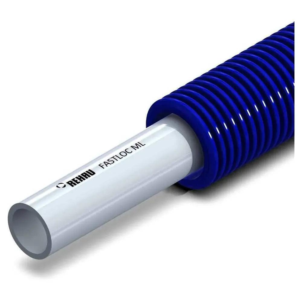 REHAU Universalrohr FASTLOC ML 16 x 2,0 im Schutzrohr blau, Bund 50 m, 13603211050