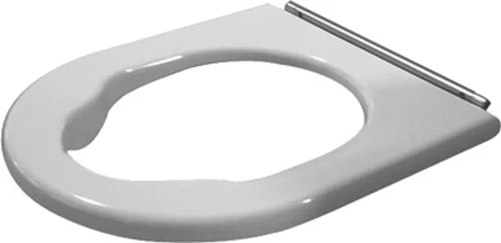 Duravit WC-Sitzring Starck 3 Vital, mit Winkelpuffern,Scharniere edelstahl,weiß, 0062610000