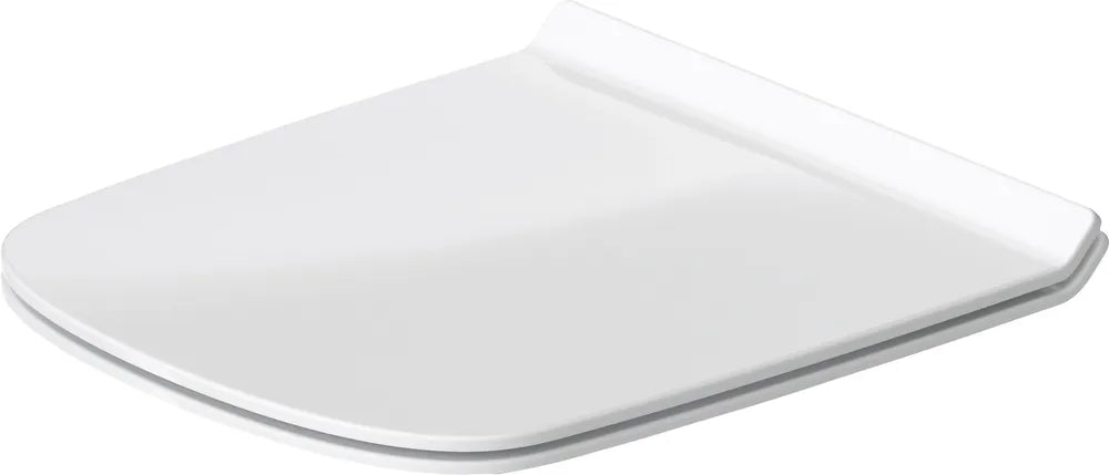 Duravit WC-Sitz DuraStyle ohne SoftClose Scharniere edelstahl, weiß, 0063710000