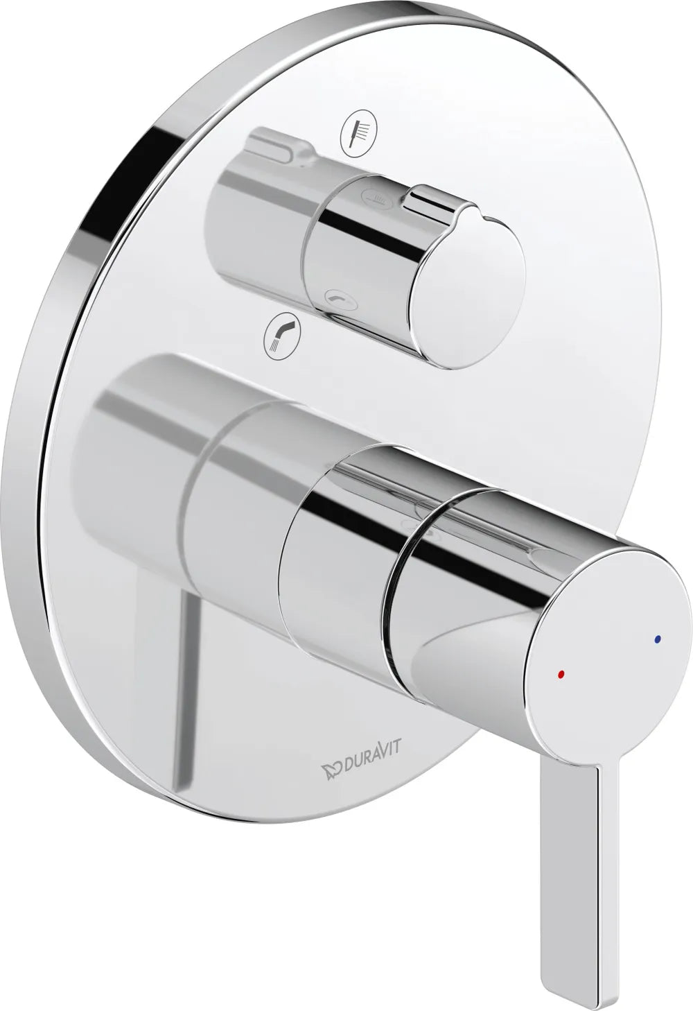 Duravit D-Neo Einhebel-Wannenmischer UP Keramikmischsyst.,Umstellvent.,Chrom HG, DE5210012010