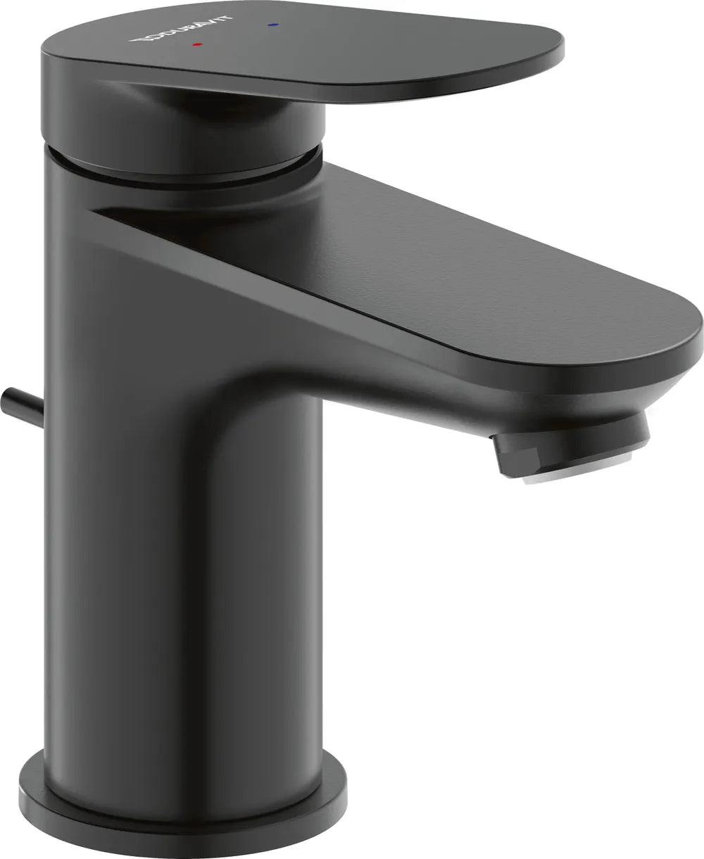 Duravit Wave Einhebel-WT-Mischer S mit Zugstange, Schwarz Matt, WA1010001046