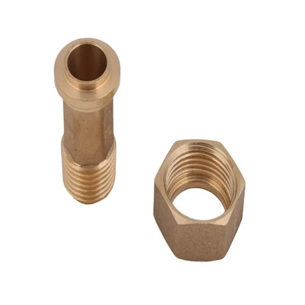 JS Wasserzähler-Verschraubung mit Plombiervorrichtung, Außengewinde 1'' x Innengewinde 1 1/4'', Messing-blank, Verpackungseinheit 1 Stück, 0022412500001