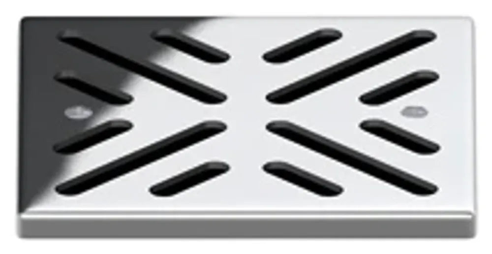 ACO Edelstahlrost quadratisch 142x142mm, Höhe 7,5mm Direktablauf DN100/V2A, 0174.52.59