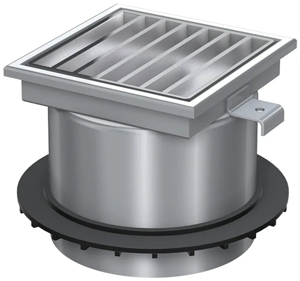 ACO Aufsatzstück 200x200/ M125/ V2A/mit Rost, 5084.94.00
