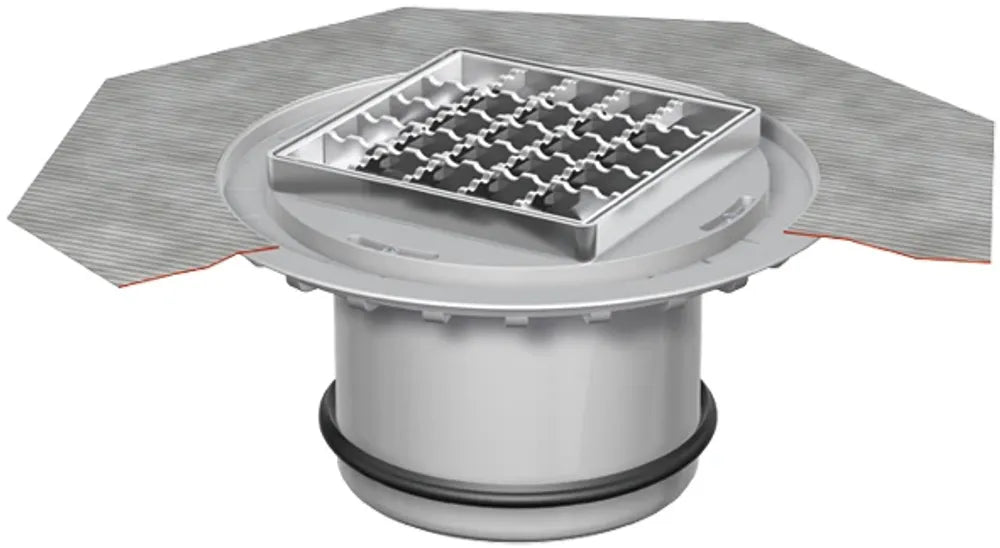 ACO Aufsatzstück AV-Selecta PP 196x196/ L15/ rutschh./mit Rost, 5084.97.00