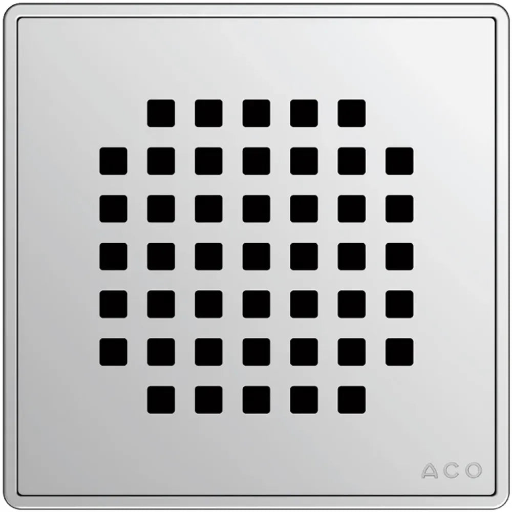 ACO ShowerDrain RostQuadrato 140x140mm Edelstahl, 5141.08.22