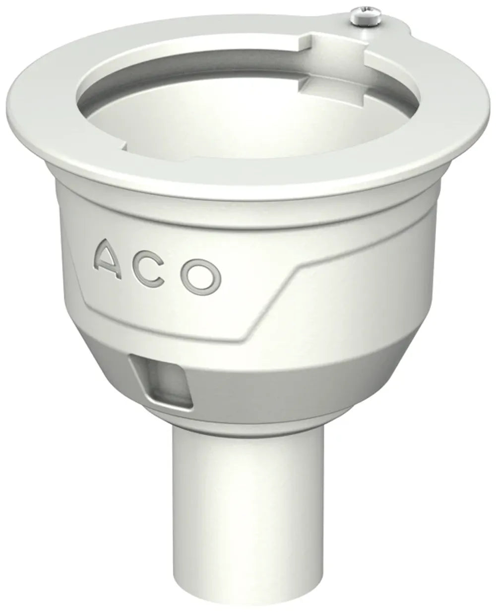 ACO Bodenablauf Passavant DN50 90 Grad/1,0l/s/ Halter./ohne WS/epoxiert, 5149.60.20