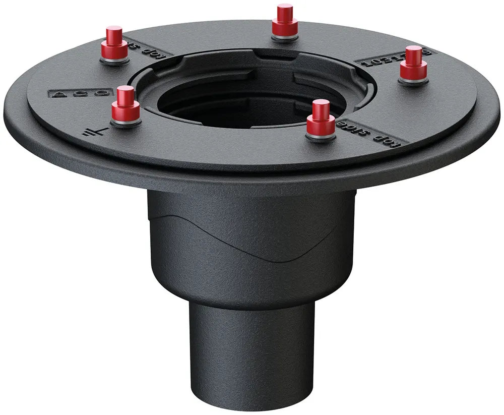 ACO Dachablauf Passavant Spin DN70/90Grad Guss Pressflansch, 7033.10.12