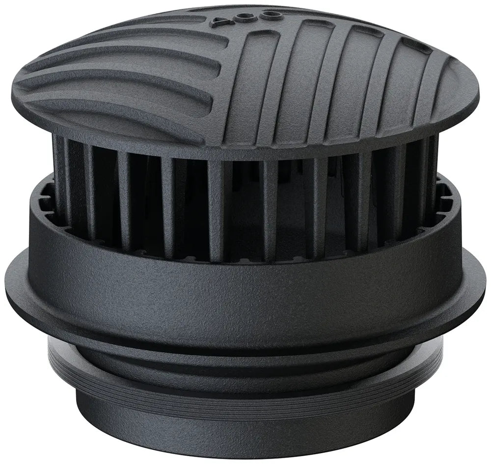 ACO Stahlrohr Passavant Spin für Notüberlauf mit geschlKugelrost/DN125/150 Guss/f H45mm, 7034.10.52