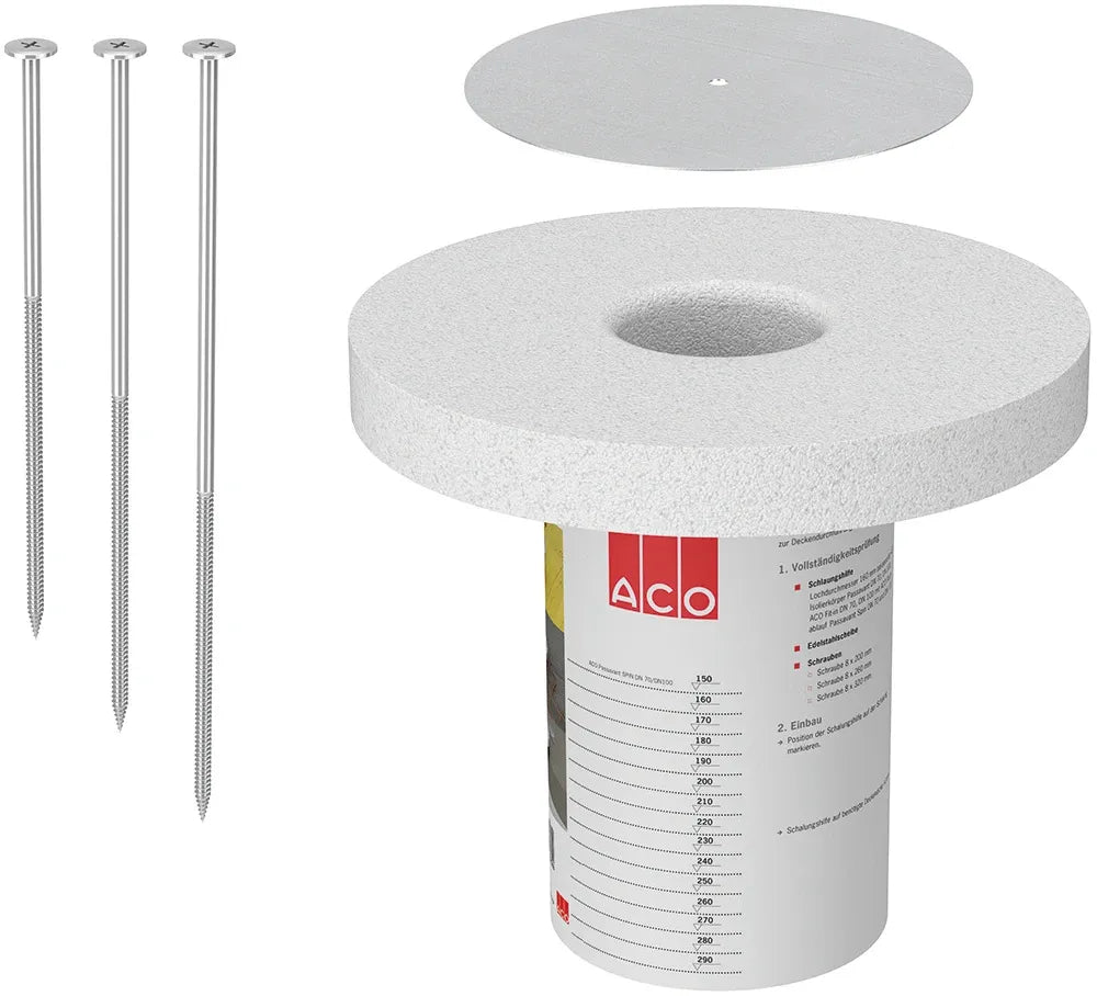 ACO Schalungshilfe Passavant DN70/DN100/90Grad D=335mm Für Ablaufkörper, 7040.23.02