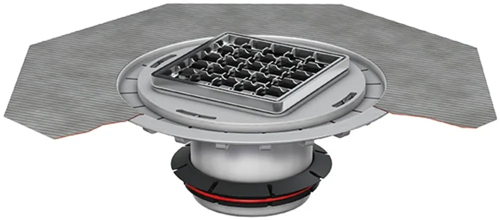 ACO Aufsatzstück AV-Selecta 150x150/L15 Kst/rutschh./Gitterrost V2A/lose eingel., 9579.60.97