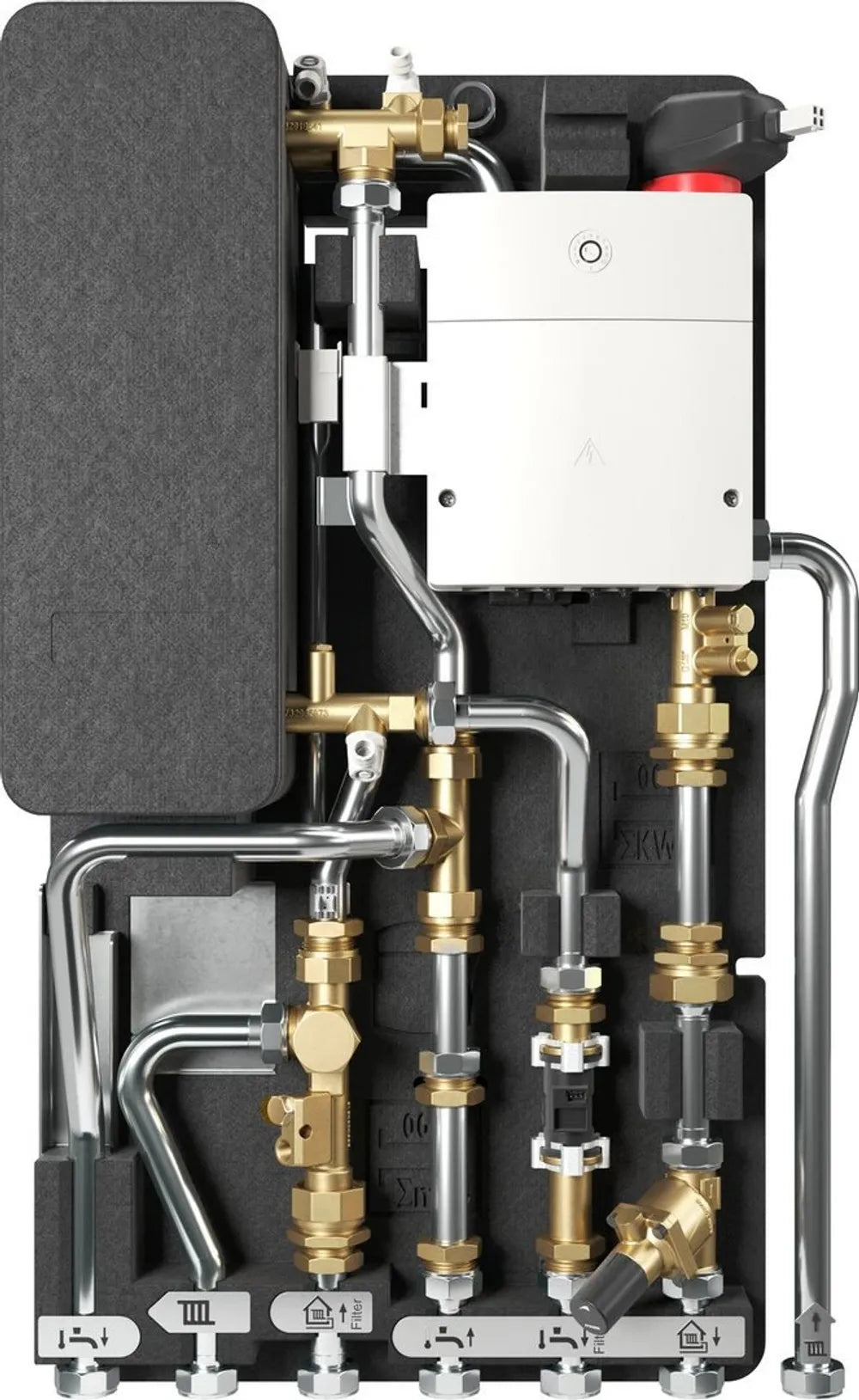 BOSCH Wohnungsstation F7002 45 HPS, 45 kW, nachgeschaltete Wassererwärmung, 7735600755