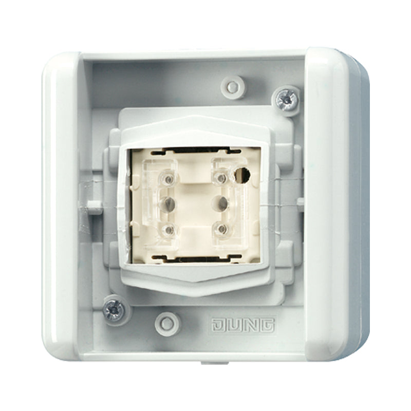 JUNG Tasterankopplung KNX AP 1pkt WG 800 8471.01 LED W Schraubbef