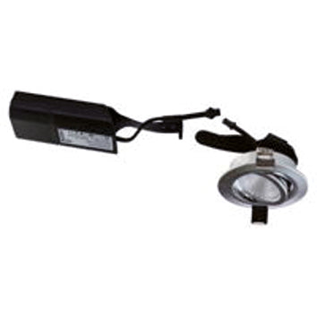 EVN LED-Einbaustrahler 7W Konv 1LED chr PC051102 3000K ws 470lm chr glz Alu