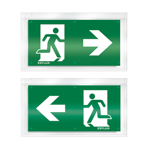 ESYLUX Piktogramm Ausgang dpls SLX 24 DISPLAY SYMBOL 2-SIDE RIGHT Acryl