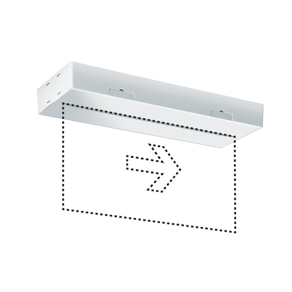 ESYLUX LED-Sicherheitsleuchte 3W 24m SLX EL LED DISPLAY 3h 24m IR SM Aufb/Ein