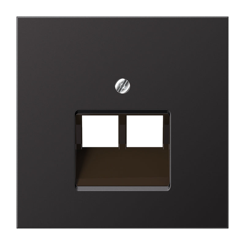 JUNG Zentralplatte UAE/IAE 2f alu LS AL 2969-2 UA D Schraubbef