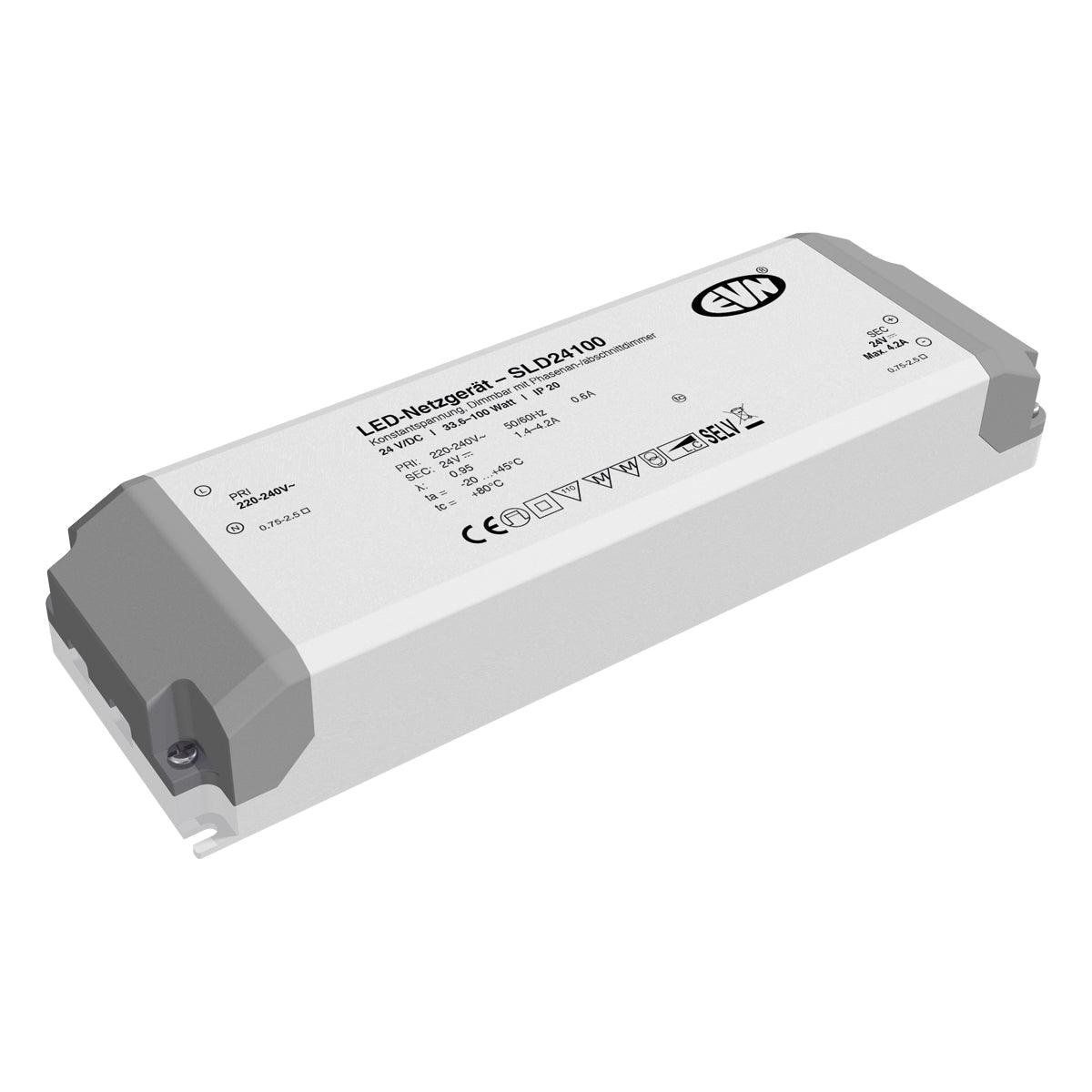EVN LED-Steuerung 33,6-100W 1400mA 24V SLD24100 dim dim IP20 Metallgeh dyn