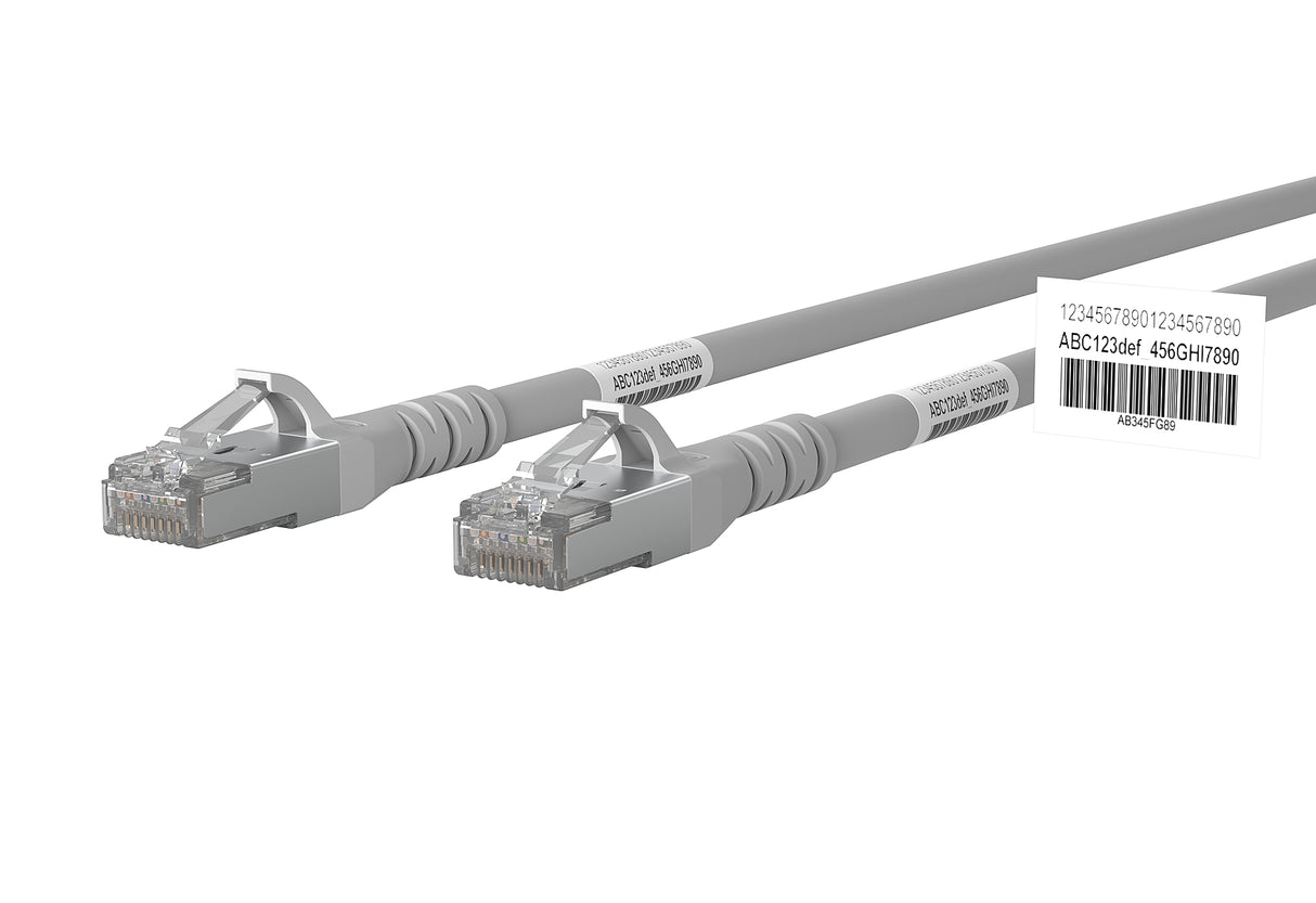 METZ CONNECT Patchkabel Cat6A 5m gr RJ45 1308455033WE S/FTP AWG26 1:1