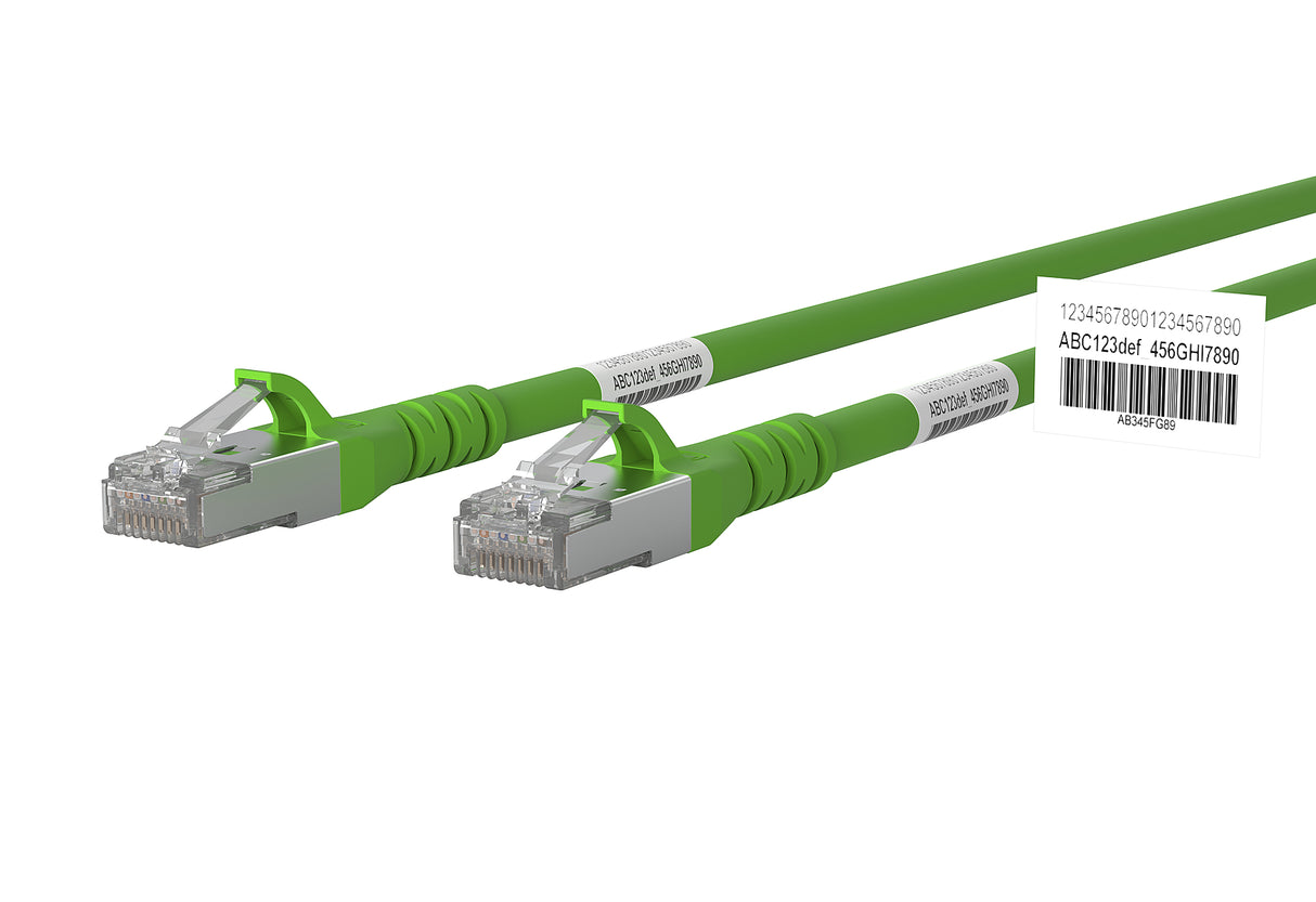 METZ CONNECT Patchkabel Cat6A 5m gn RJ45 1308455055WE S/FTP AWG26 1:1