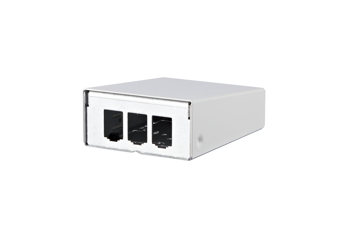 METZ CONNECT Modulträger Wandmont 3Ports 130861-0302-E Schirm RAL9010
