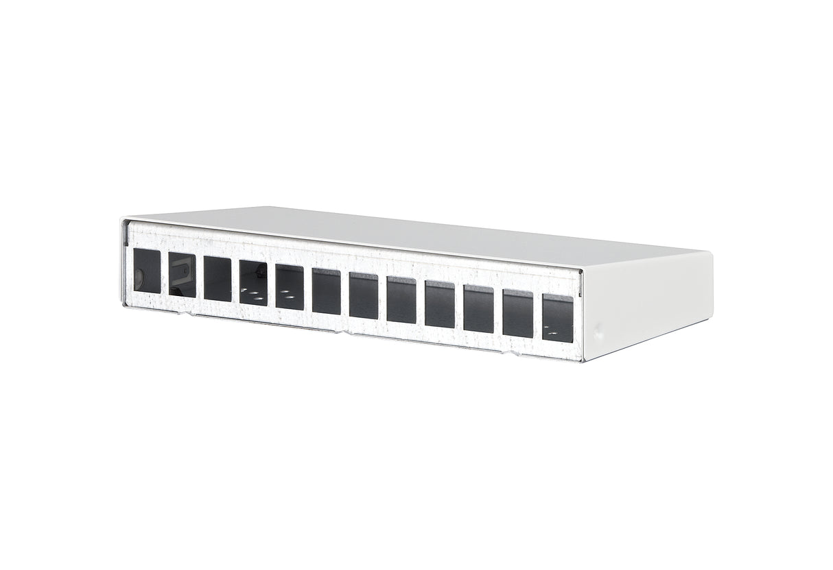 METZ CONNECT Modulträger Wandmont 130861-1202KE 12Ports RAL9010