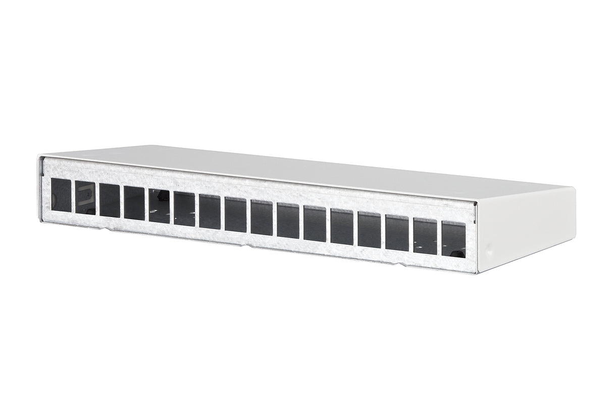METZ CONNECT Modulträger Wandmont 130861-1602KE 16Ports RAL9010