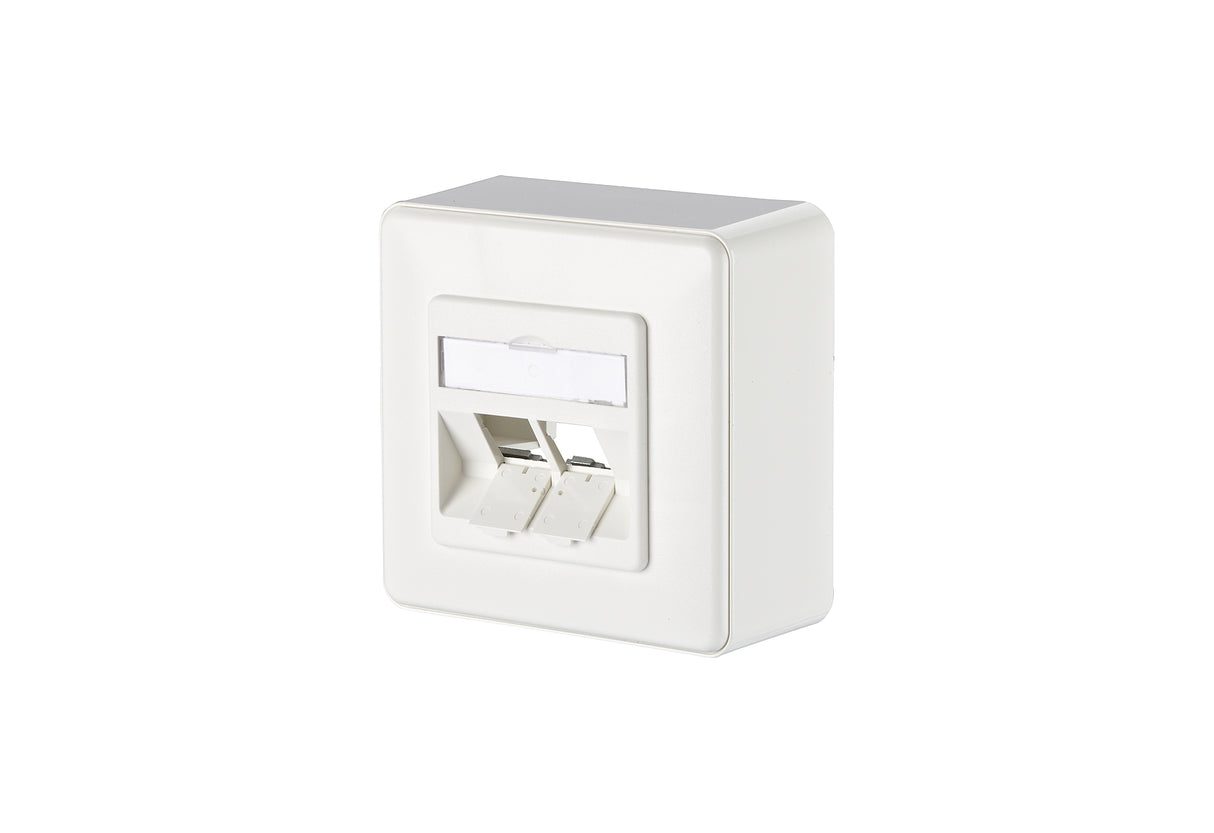 METZ CONNECT Modulaufnahme AP 2f rws 1309150002-E schräg m.Staubschutz