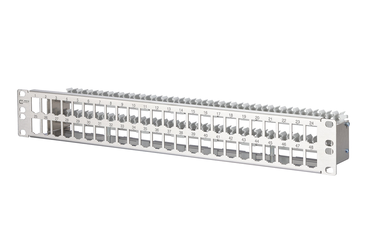 METZ CONNECT Modulträger 1,5HE 48Ports 130924-00-E Cat6A Schirm edst