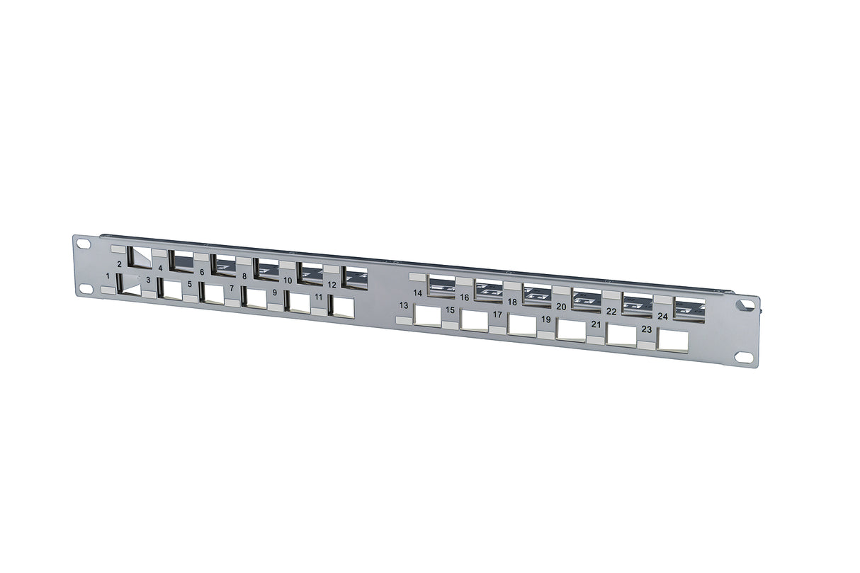 METZ CONNECT Modulträger 1HE 24Ports 130926A0003KE Schirm 44,45x482,6x90mm