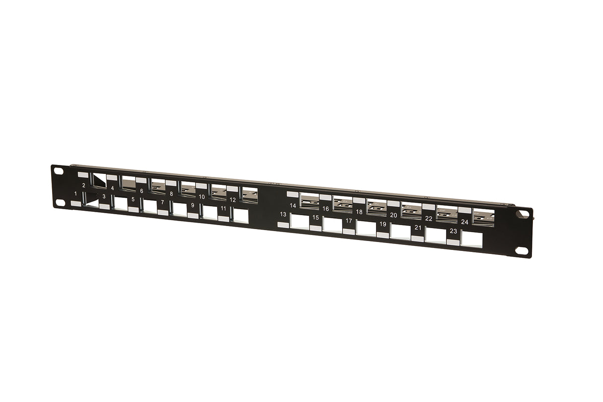METZ CONNECT Modulträger 1HE 24Ports 130926A0029KE Schirm 44,45x482,6x90mm