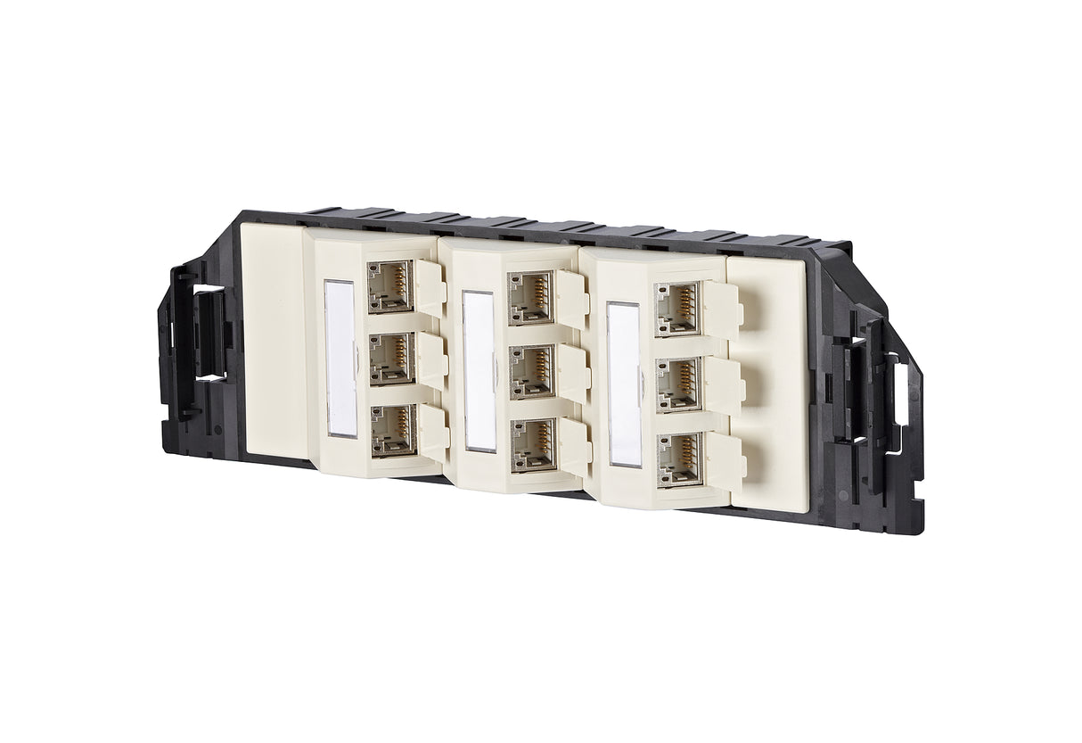 METZ CONNECT Anschlussdose Cat6A 9xRJ45 130B11S90301-E pws Bodentank/UFmont IDC