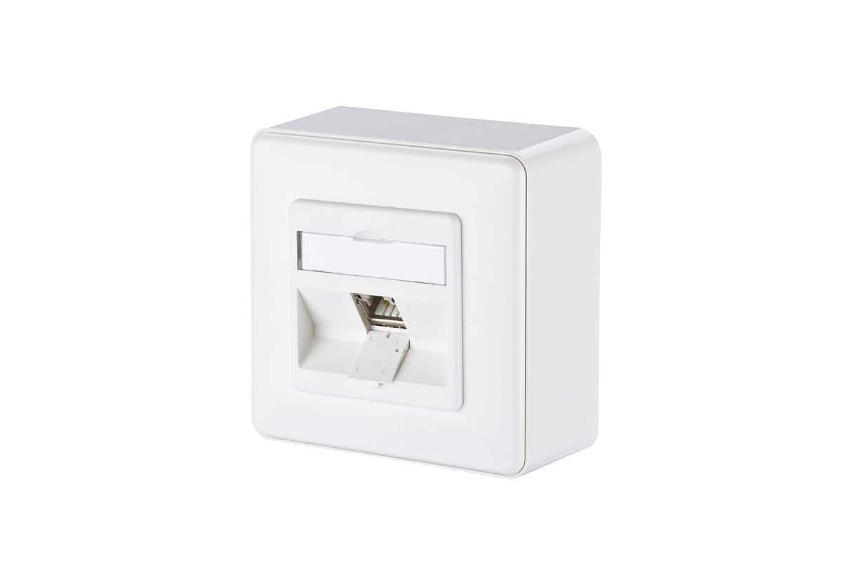 METZ CONNECT Anschlussdose Cat6A AP IDC 130B12D10027-E 1xRJ45 ver-ws Kanaleinb