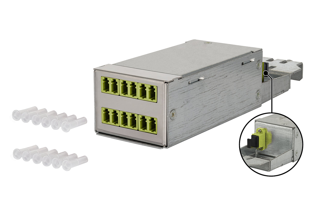 METZ CONNECT LWL-Moduleinsatz 6f LC-D MM 130D218JM0000B m.Kuppl/Adapt gr