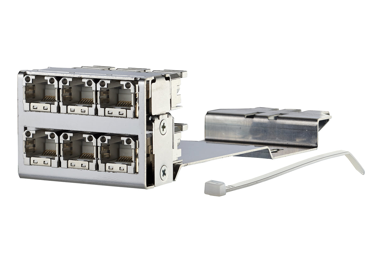 METZ CONNECT Patchpanel modular 6f/v alu 130D2CMM6-E 10 GigabitEth RJ45 RJ45