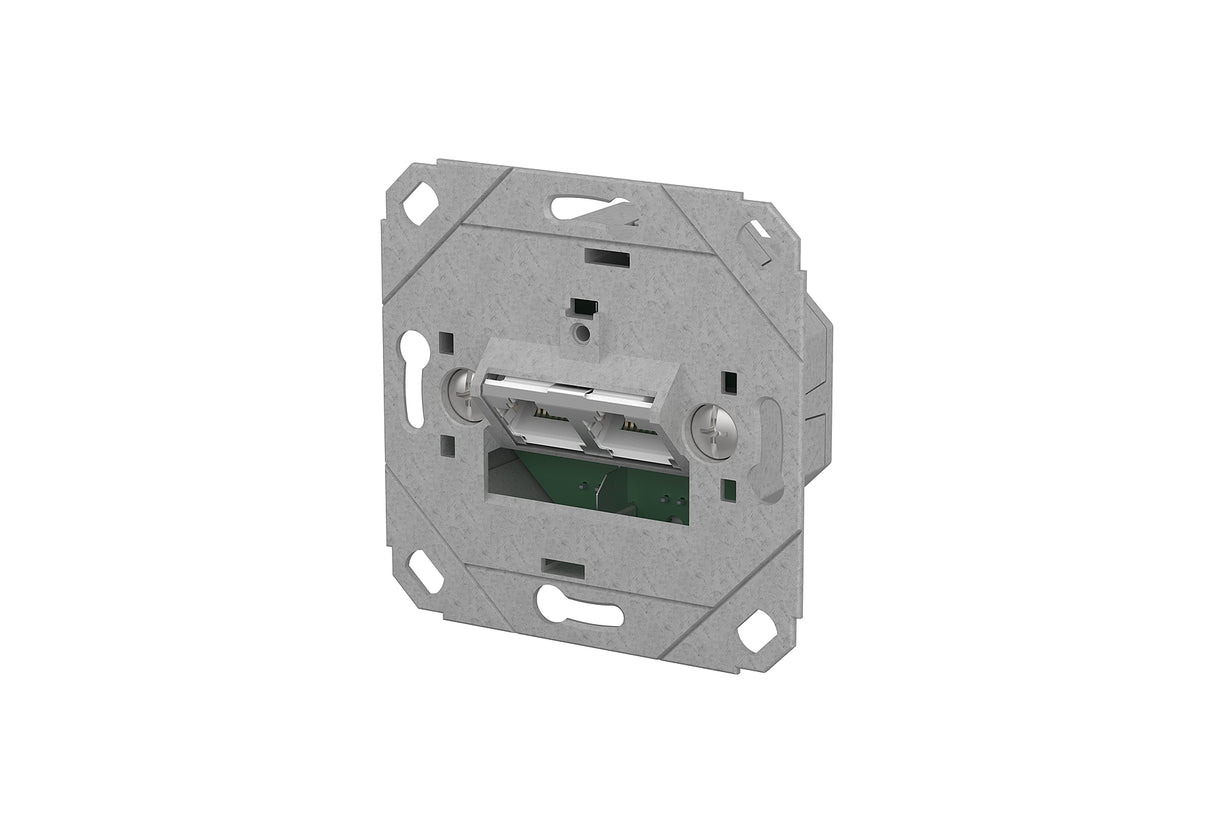 METZ CONNECT Anschlussdose Cat6A 2xRJ45 130D381200-I Kanaleinb Bodentank/UFmont