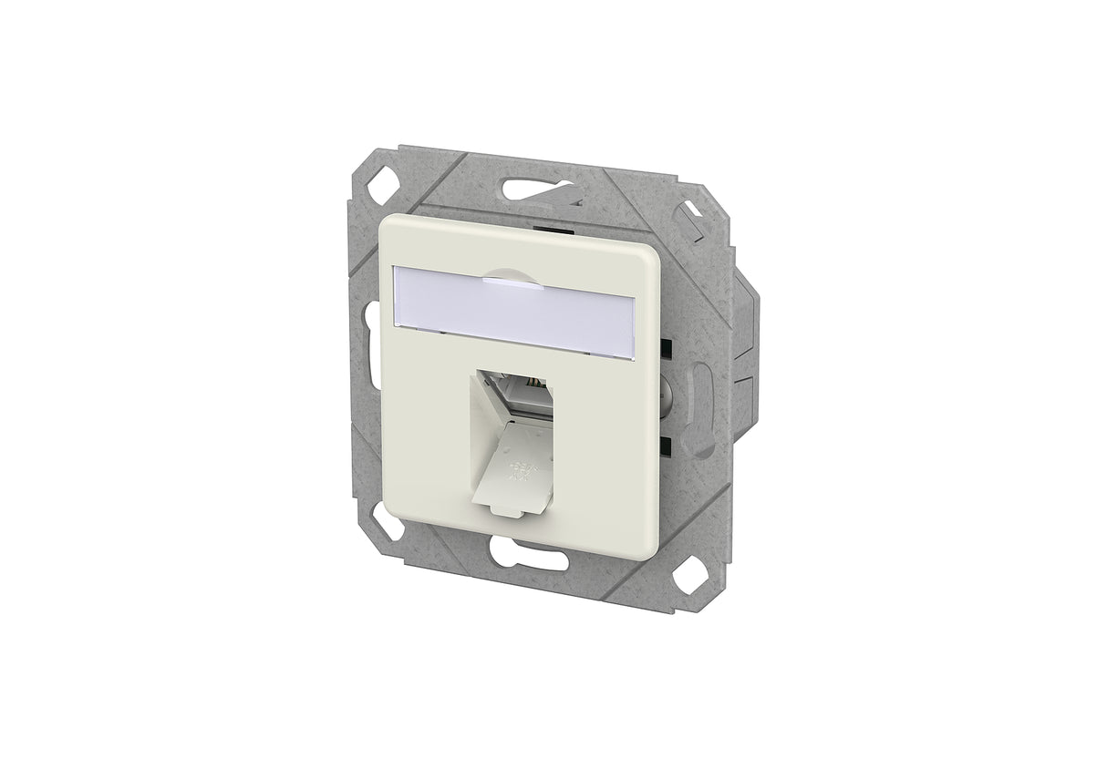METZ CONNECT Anschlussdose Cat6A 1xRJ45 130E371102-I rws Kanaleinb schräg LSA