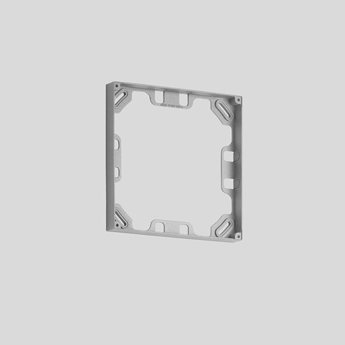 BEGA Aufbaurahmen si Kst L212mm B212mm 13638A H25mm